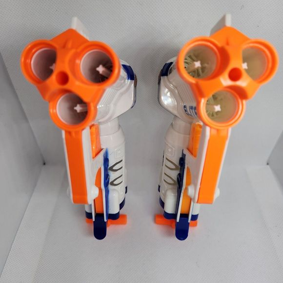 NERF N-STRIKE ELITE TRIAD EX-3 Blaster Lot Of 2 Working Used - Picture 8 of 10